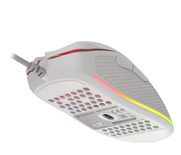 Genesis OUTLET - KRYPTON 555 8000DPI RGB BIAŁA GAMINGOWA PROGRAMOWAL - 1481292 - zdjęcie 6
